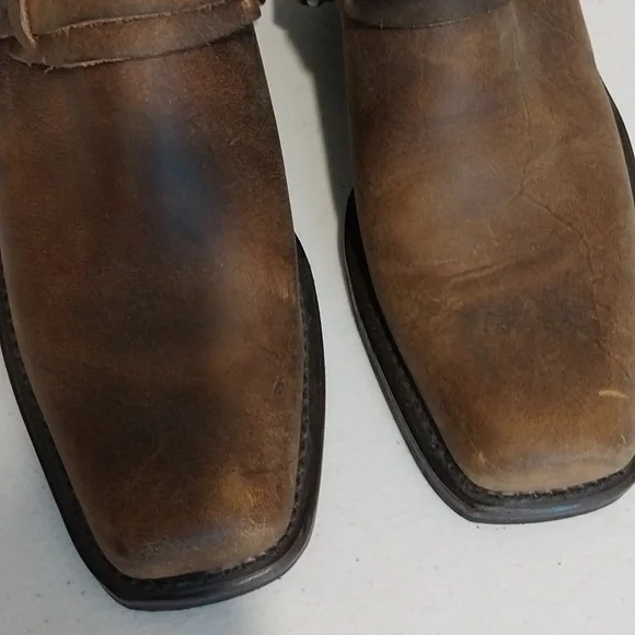 Frye brown leather harness mules - Picture 4 of 6